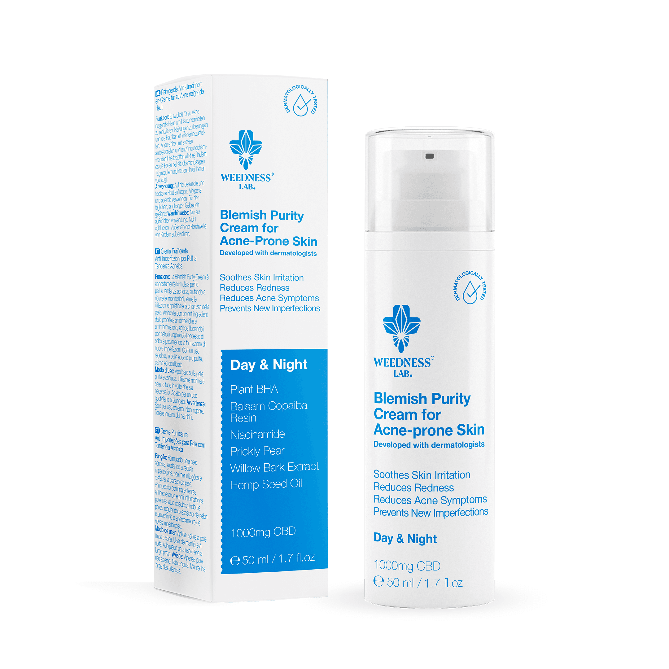Crema CBD Purificante Anti-imperfezioni per pelli a tendenza acneica