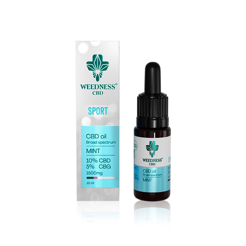 Olio CBD Sport 10% + CBG 5% | Menta Piperita 10ml