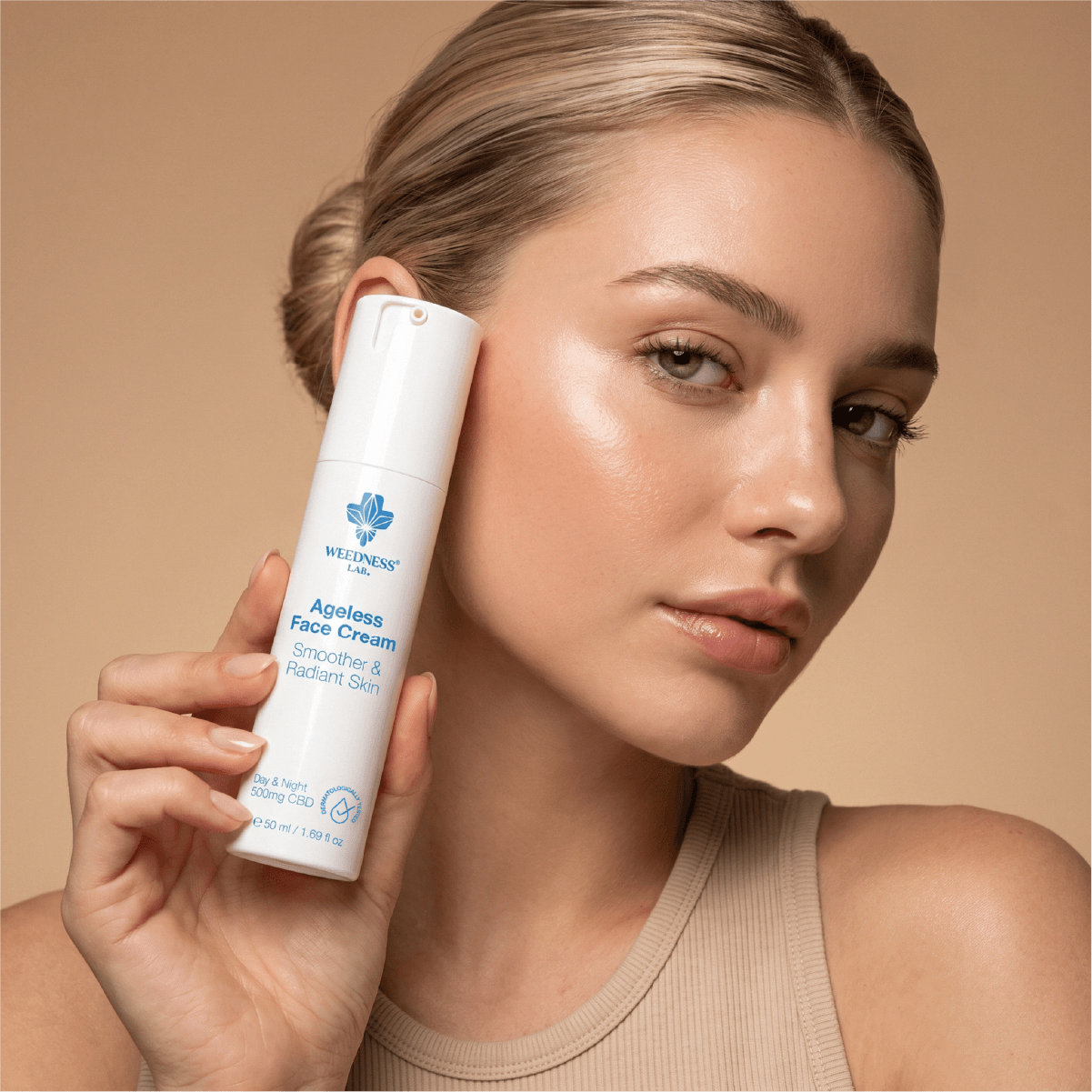 Crema viso antietà 24h | 500mg CBD 50ml
