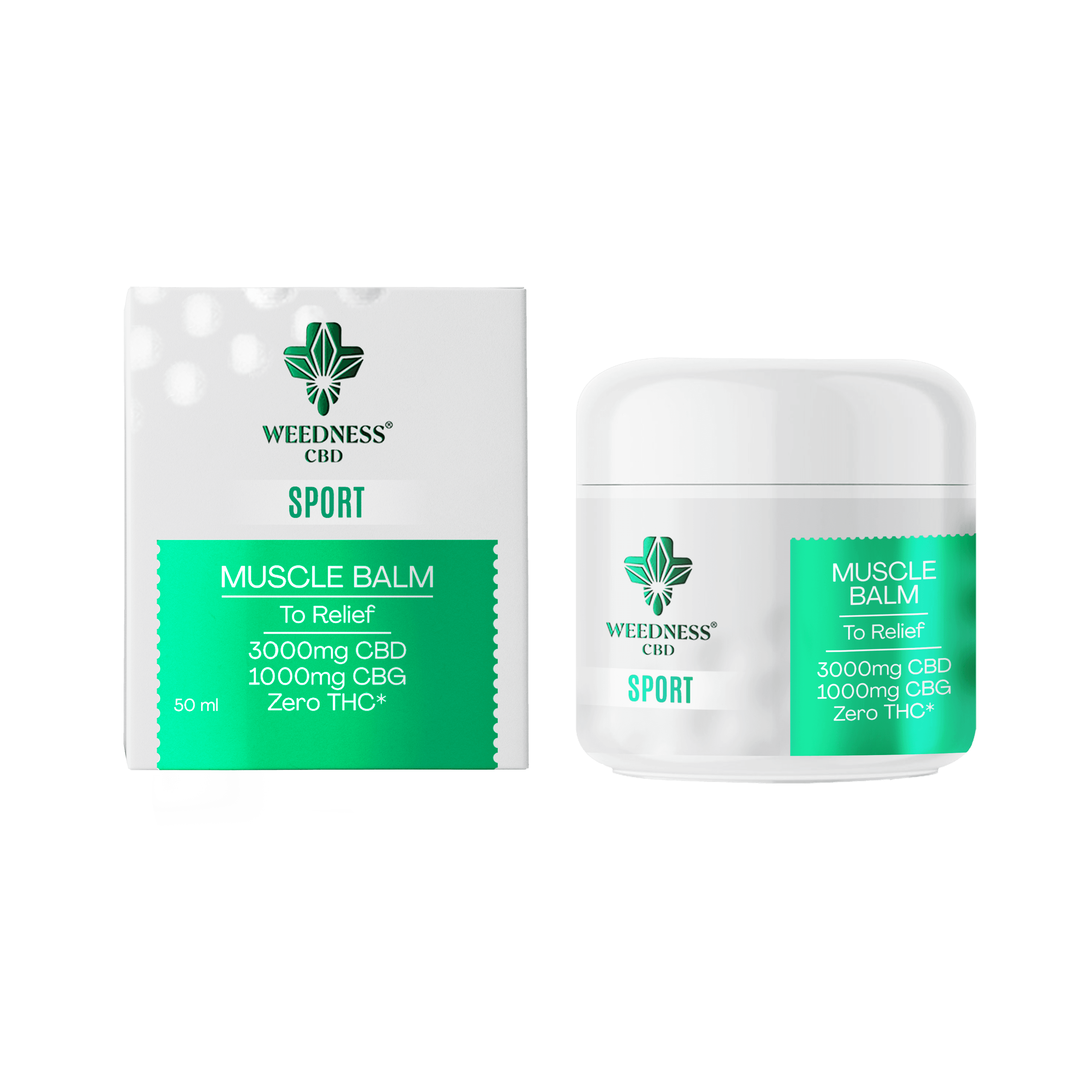 Balsamo Sport Sollievo Muscolare 3000mg CBD e 1000mg CBG