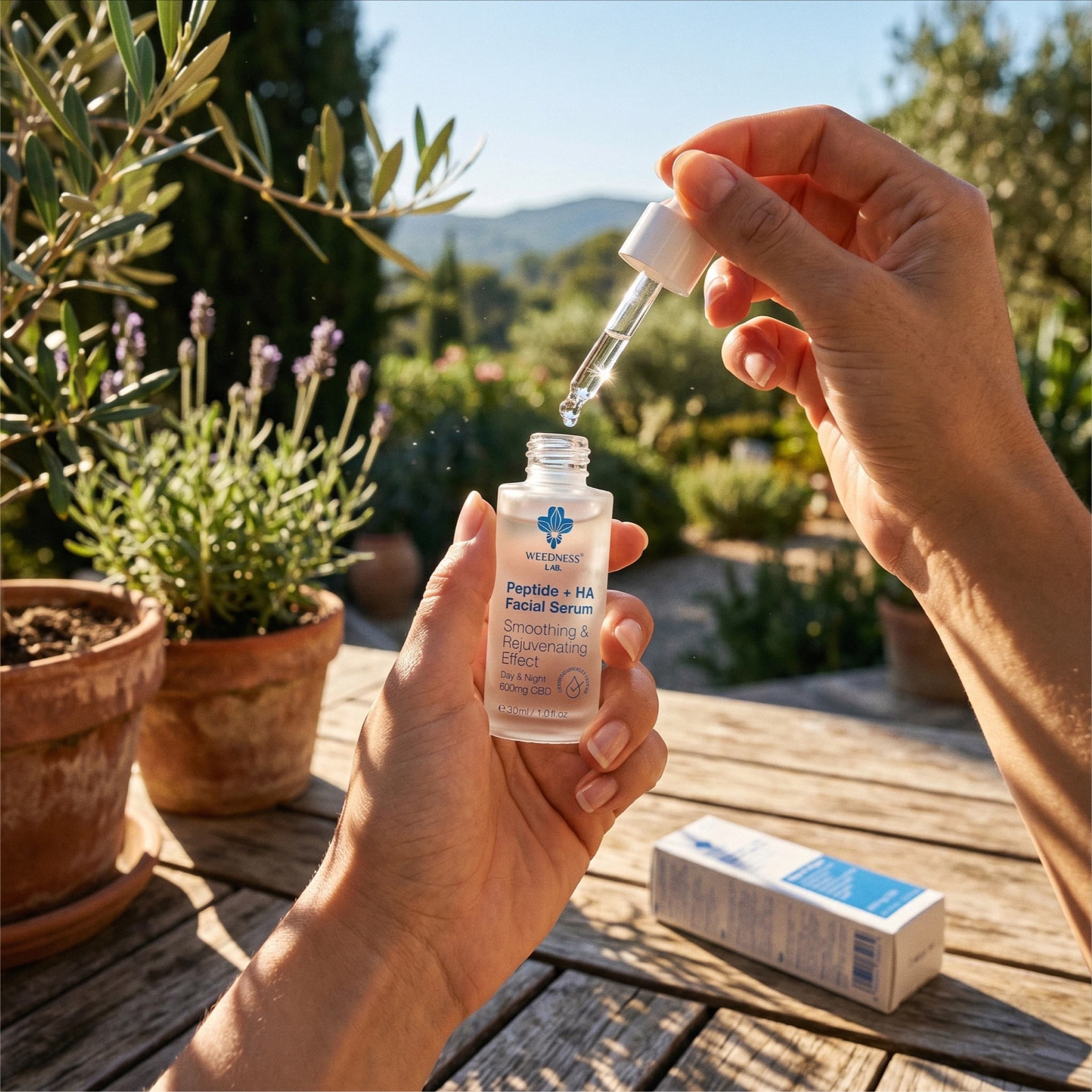 Siero Viso CBD con Peptidi + Acido Ialuronico