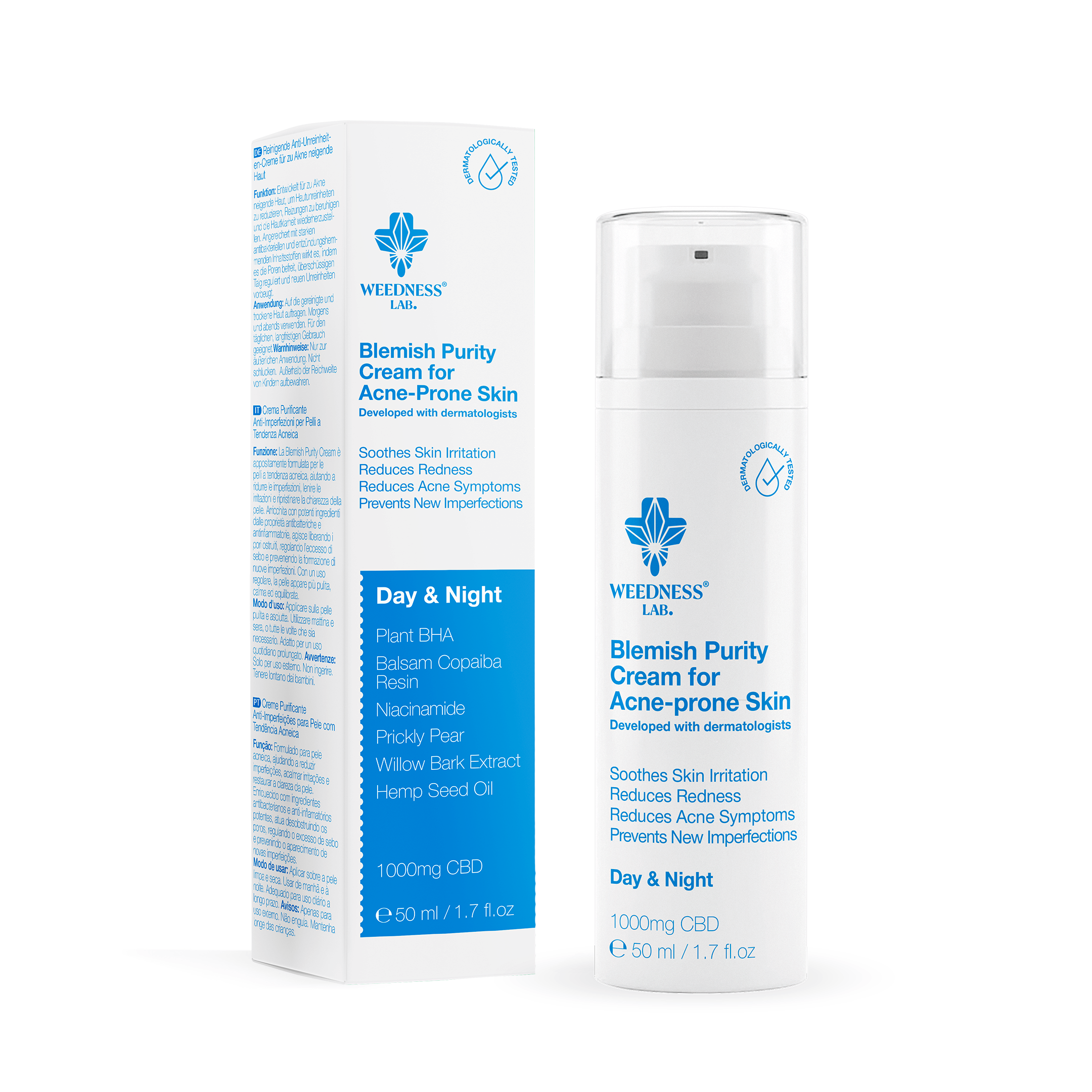 Crema CBD Purificante Anti-imperfezioni per pelli a tendenza acneica