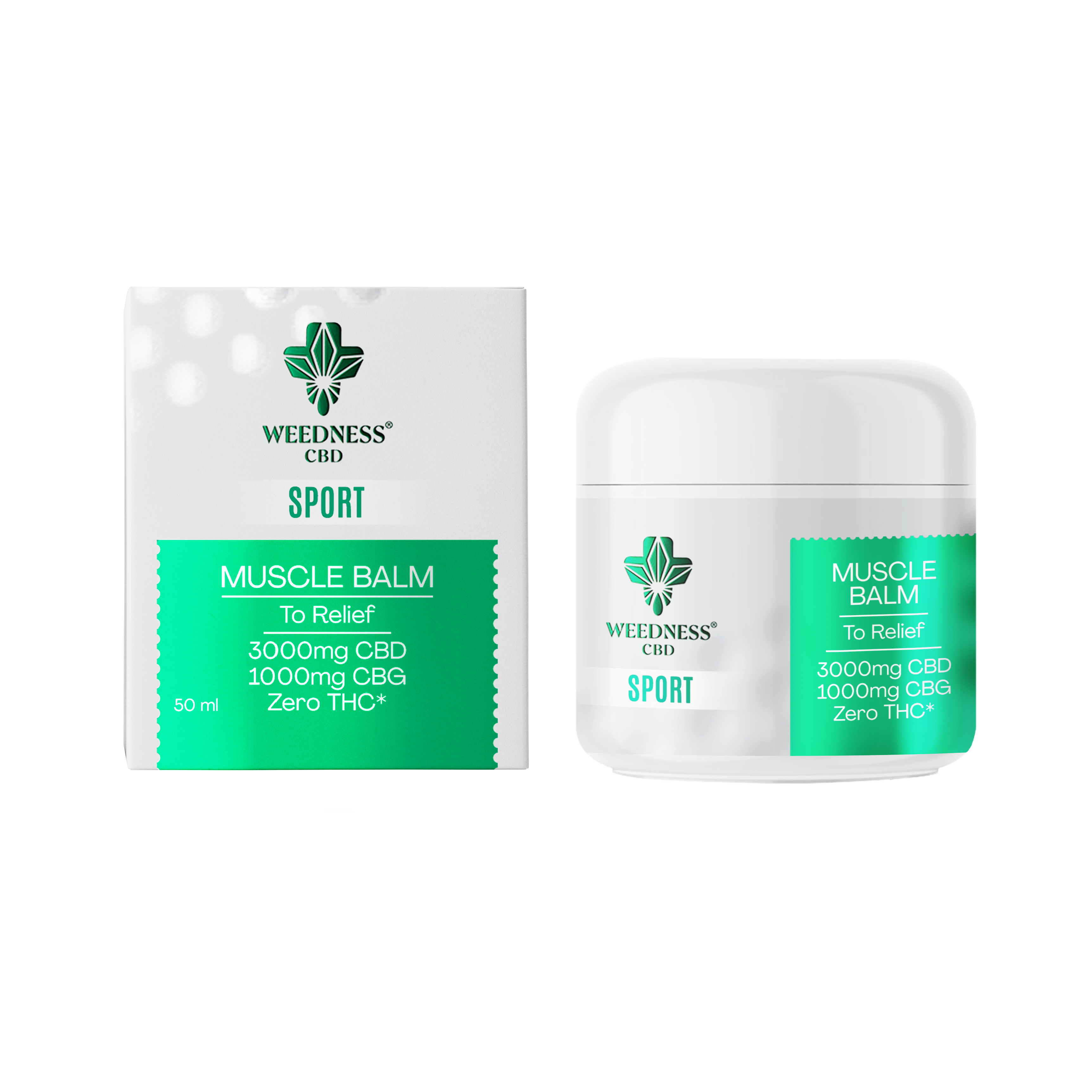 Balsamo Sport Sollievo Muscolare 3000mg CBD e 1000mg CBG